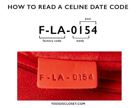 celine trapeze date code|Celine date code meaning.